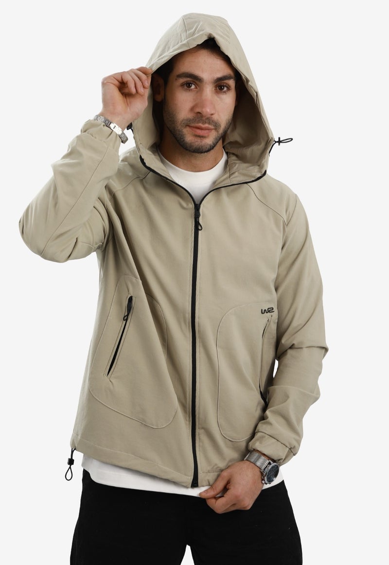 White Rabbit Men’s Soft Waterproof Hooded Jacket - Image 3